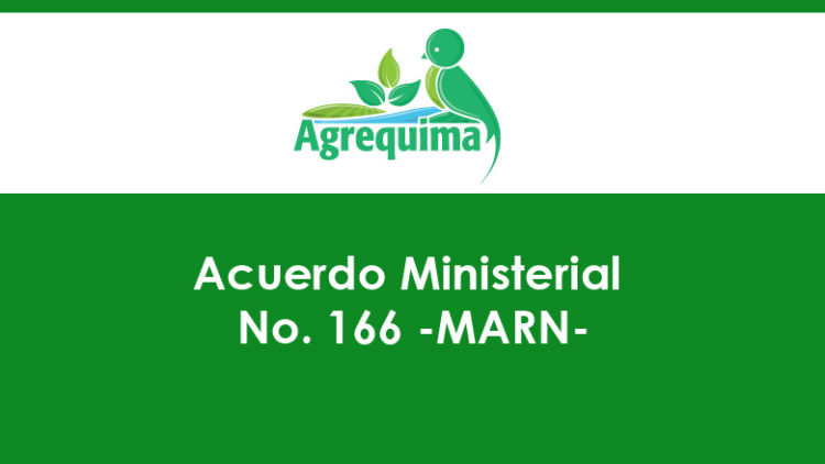 Acuerdo Ministerial No. 166 -MARN-